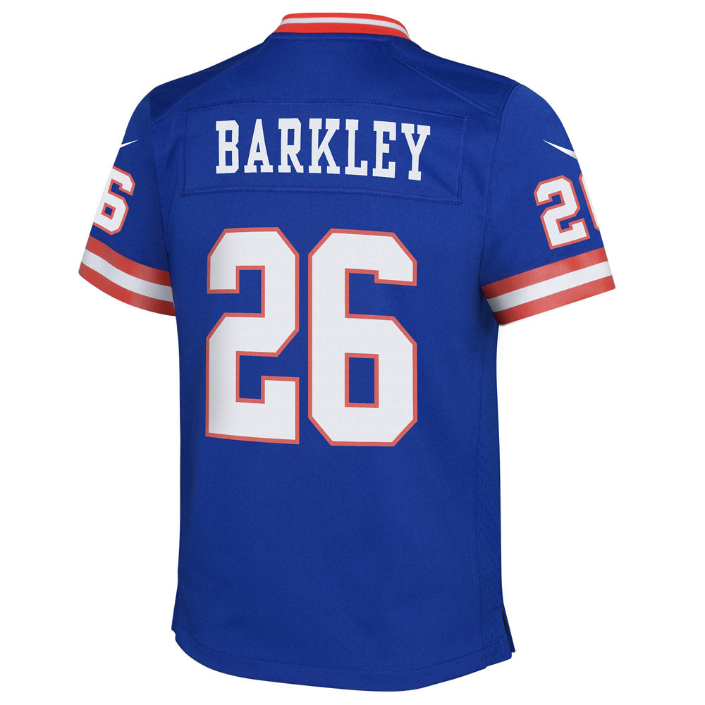 Youth New York Giants Saquon Barkley Classic Player Game Jersey Royal Blue